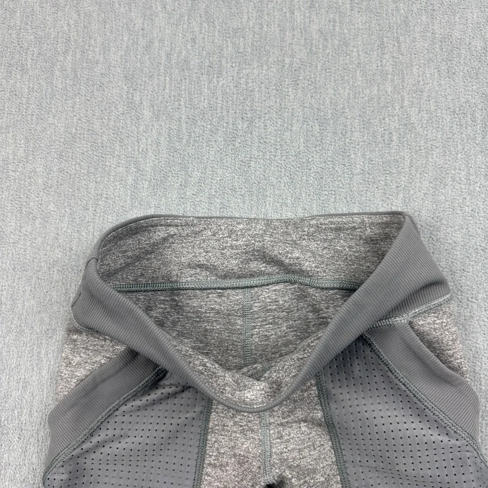 Ivivva by‎ Lululemon Leggings Girls 10 Gray Tight Mesh Side Pockets Athletic